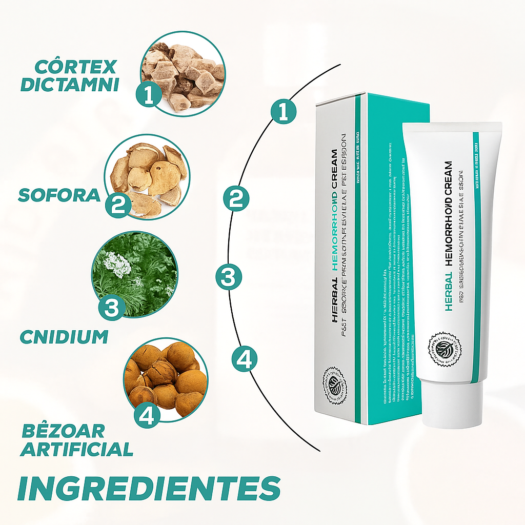2 x CREMA HERBAL PARA HEMORROIDES  - ¡ALIVIO INMEDIATO DEL DOLOR!
