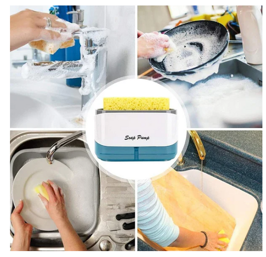 Dispensador de Jabón con Soporte Esponja