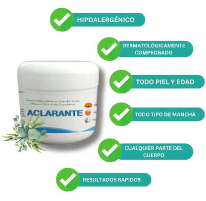 Crema Aclarante: Elimina Imperfecciones y Mejora el Tono de la Piel con Regalo Crema Antiestrías ¡30% OFF!