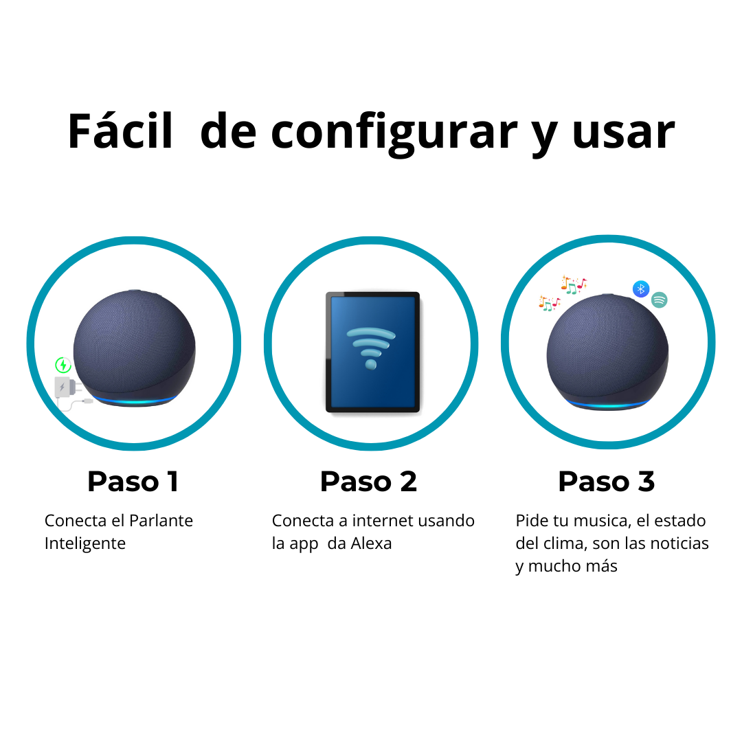 PARLANTE INTELIGENTE ALEXA- ¡HAZLO TODO CON TU VOZ,SIN ESFUERZO!
