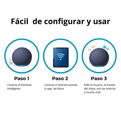 PARLANTE INTELIGENTE ALEXA- ¡HAZLO TODO CON TU VOZ,SIN ESFUERZO!
