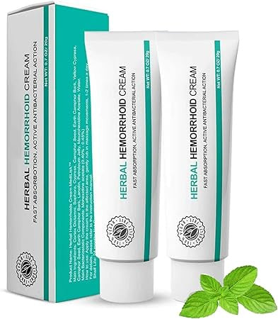 2 x CREMA HERBAL PARA HEMORROIDES  - ¡ALIVIO INMEDIATO DEL DOLOR!