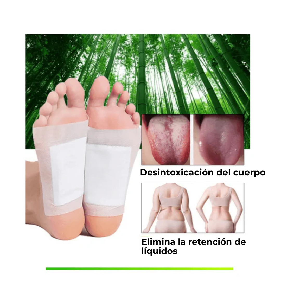 PARCHES  DETOXPIES KINOKI- ¡Elimina toxinas mientras duermes!